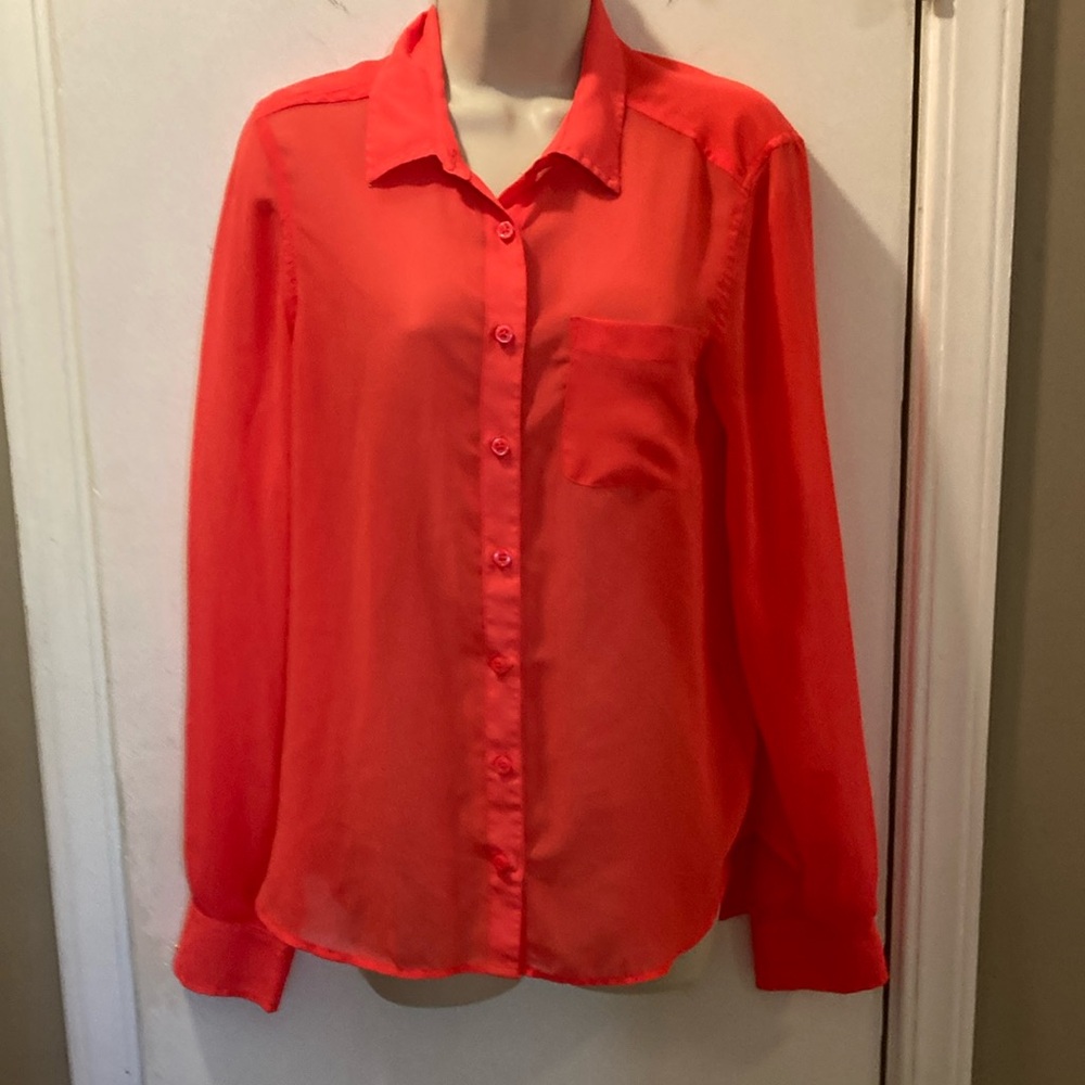 American Eagle Outfitters medium Long Sleeve Button Down Shirt 25-300-.3